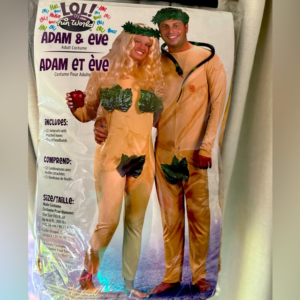 Adam and Eve costume - brand new